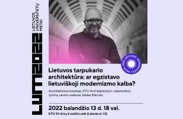 V. Petrulis ves paskaitą apie Lietuvos tarpukario architektūrą ir jos kalbą