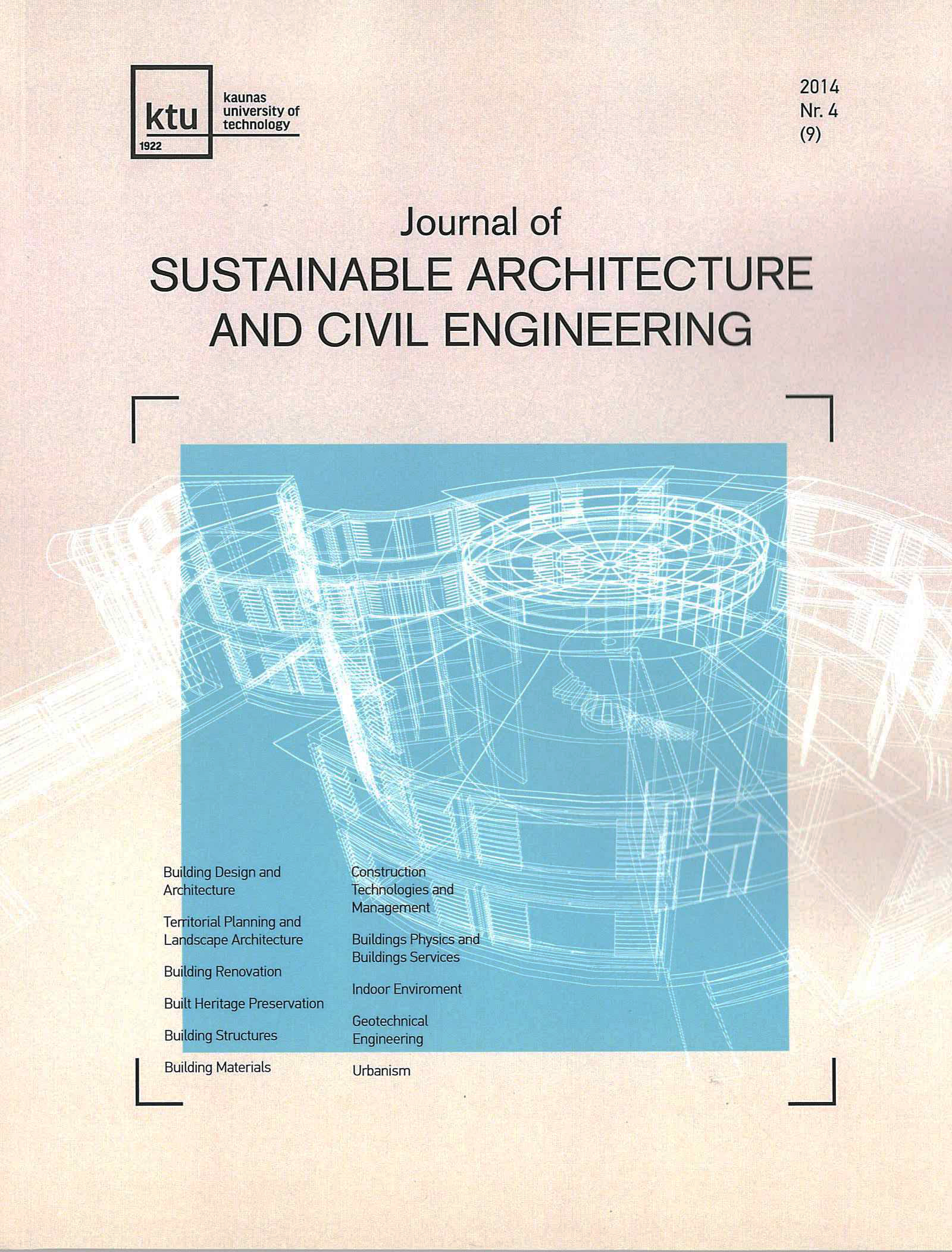 Journal of Sustainable Architecture and Civil Engineering