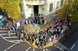 Kultūros protestas Kaune (Tado Mikštavičiaus nuotrauka)