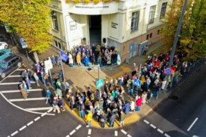 Kultūros protestas Kaune (Tado Mikštavičiaus nuotrauka)