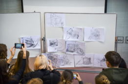 Tradicinėje pie&scaron;imo olimpiadoje dalyviai pie&scaron;ė į ledą į&scaron;alusias roges