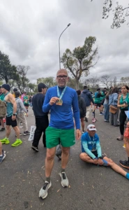 V. Petrulis po maratono Buenos Airėse